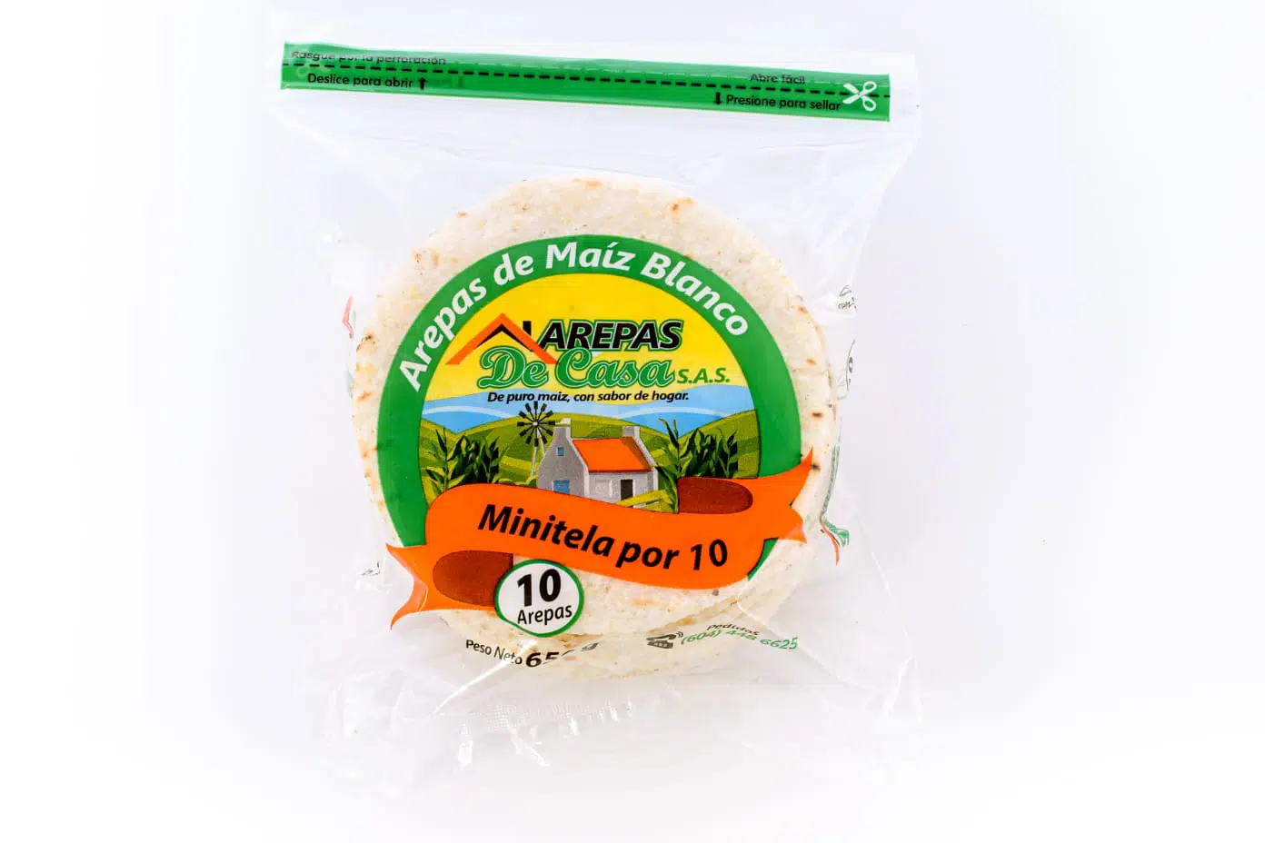 AREPAS DE CASA BLANCA MINI X 650 GR