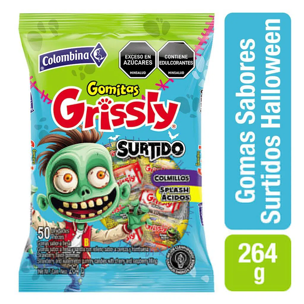 GRISSLY SURTIDO HALLOWEN *264 GR 50 UND